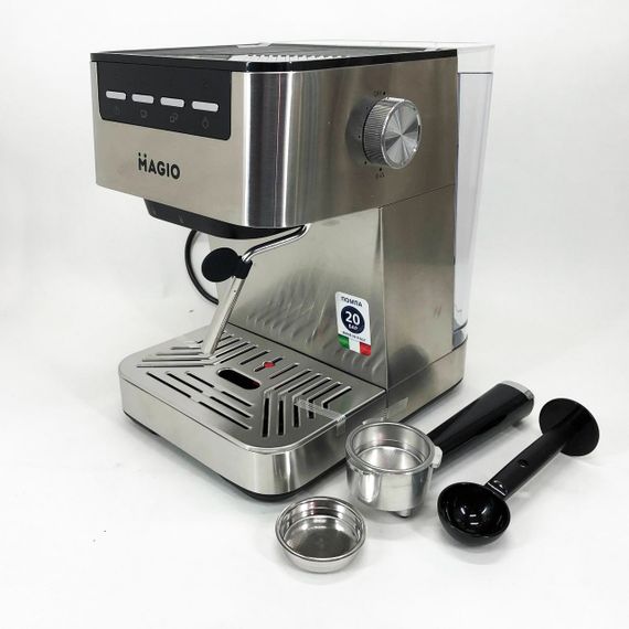 Кавоварка рожкова MAGIO MG-453 960 Вт, кавоварка з можливістю приготування еспресо, кавоварка латте | Зображення 6