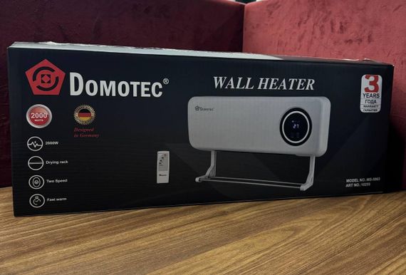 Настінний кондиціонер-обігрівач Domotec MS-5963 White 2000Вт з пультом та сушаркою | Зображення 4