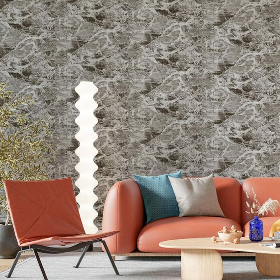 Декоративна 3D панель самоклейка під цеглу Чорний мармур 700х770х3мм (061-3) SW-00000691 | Зображення 4