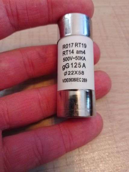 Сменный керамический предохранитель DC до 125a 500v | Зображення 1