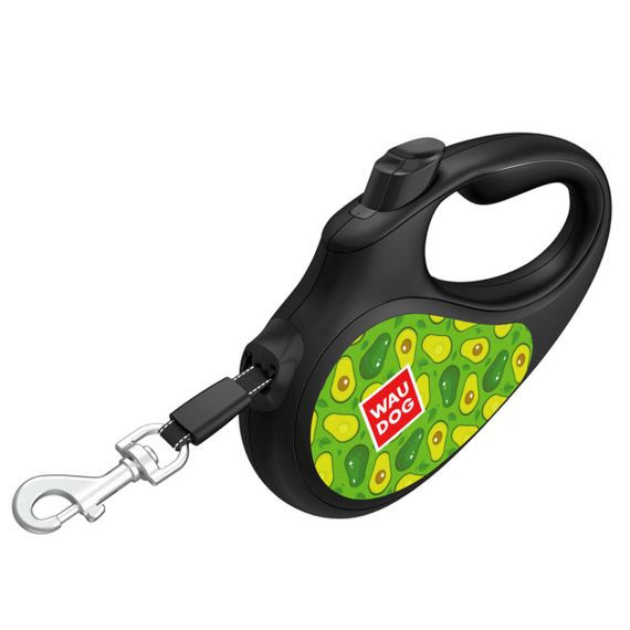 Рулетка для собак Waudog R-Leash S з рисунком "Авокадо", лента, 5 м | Зображення 3