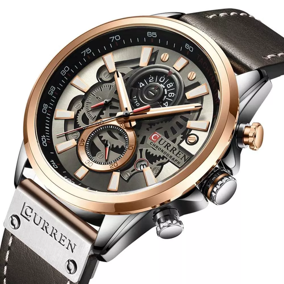 Чоловічий годинник Curren 8380 Black-Brown | Зображення 1