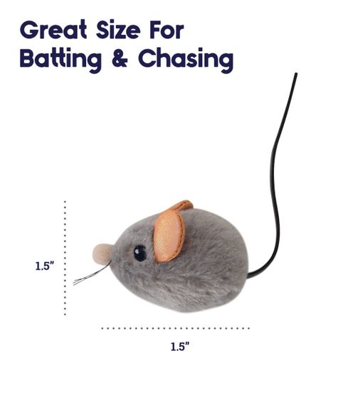 Іграшка для котів Outward Hound Petstages Squeak Squeak Mouse, 4 см | Зображення 3