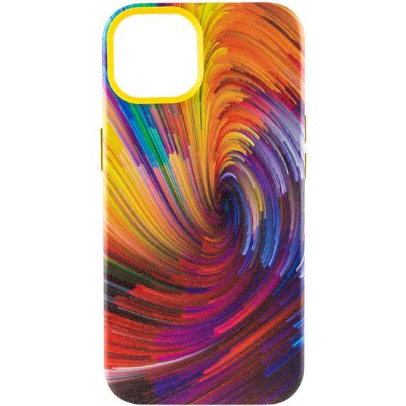 Кожаный чехол Colour Splash для Apple iPhone 11 Pro Max (6.5") Искусственная кожа, Orange / Red