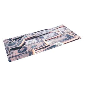 Килимок 400*900 тканинний Dollars з боковою прошивкою, товщина 3 мм, колір Gray, Пакет