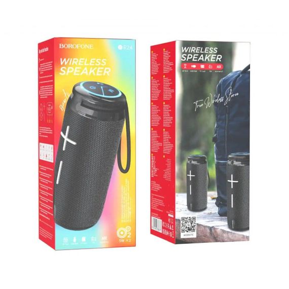 Портативна колонка BOROFONE BR24 Fashion sports BT speaker Black | Зображення 3