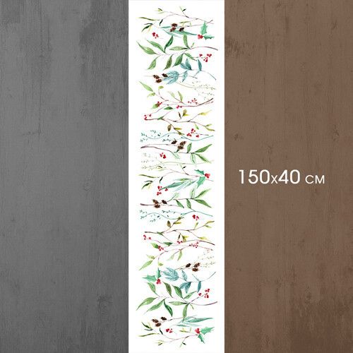 Доріжка на стіл Гілочки 150x40 см (DR__23NG037) | Зображення 2