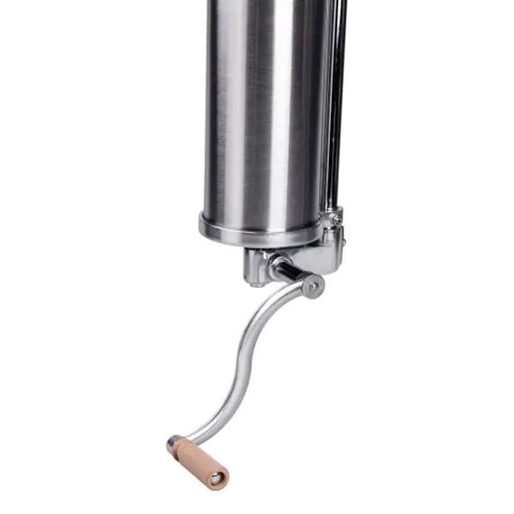 Вертикальний шприц для ковбаси 2,5 л з нержавіючої сталі шприц ковбасний 4 насадки 16788-6 | Зображення 3