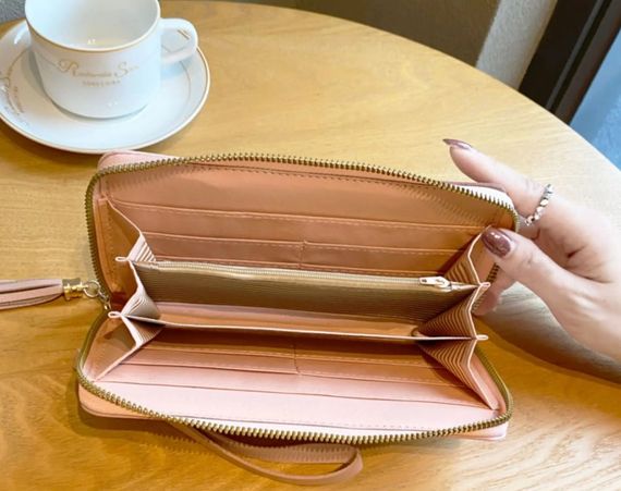 Жіночий клатч гаманець Primolux Lady Wallet портмоне - Pink Brown | Зображення 2