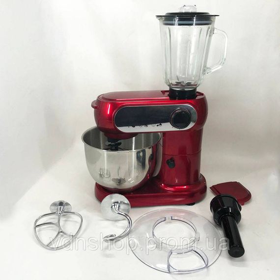 Кухонний комбайн 3 в 1 Crownberg CB-3404 Тістоміс-М'ясорубка-Блендер (2200 Вт) VP-96 | Зображення 6