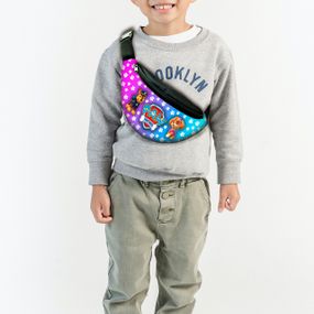 Сумка-бананка щенячий патруль"RAW PATROL" с  принтом ,35х15см,детская,молодежная (00021)