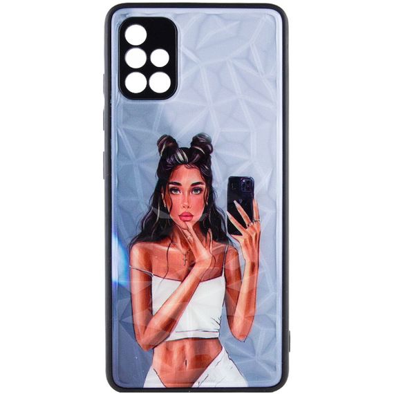 TPU+PC чохол Prisma Ladies для Samsung Galaxy A51 Black in White | Зображення 1