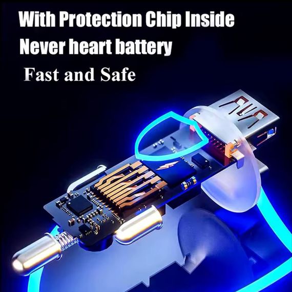 Автомобильное зарядное устройство 120 Вт + PD 20 Вт, 2 USB-порты, быстрая зарядка. | Зображення 6