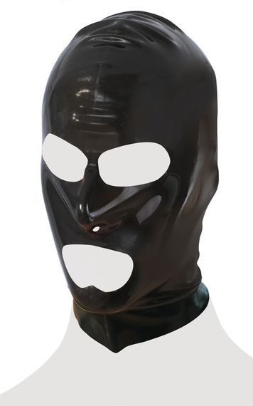 Маска - 2920050 Late X Latex Mask Black Sex Aura | Зображення 4