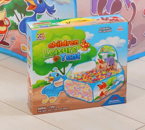 Басейн дитячий, сухий, для куль діаметром 1,2 м, синій | Зображення 1