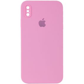 Чехол Silicone Case Square Full Camera Protective (AA) для Apple iPhone XS / X (5.8")