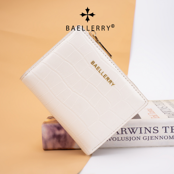 Гаманець жіночий маленький стильний з монетницею під рептилію Baellerry Білий | Зображення 2