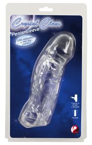 Насадка на пеніс Crystal Clear Penis Sleeve wit Sex Aura