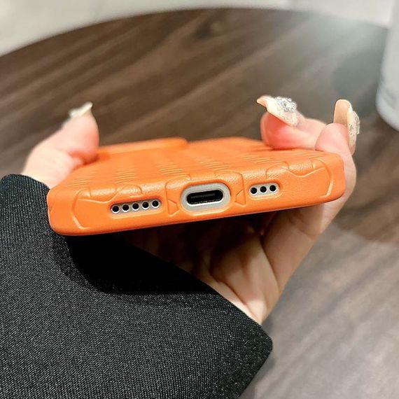 Чехол TPU Weaving для Apple iPhone 14 Pro Max (6.7") Orange | Зображення 5