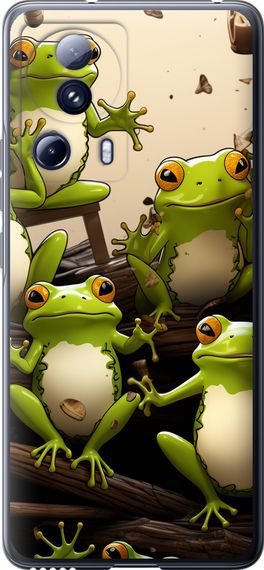 Чехол на Xiaomi 13 Lite Жабки "5656u-3017-17620"