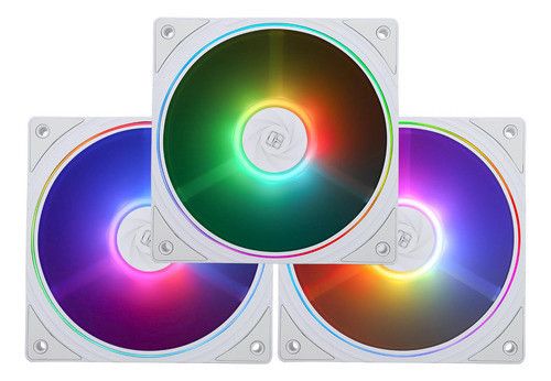 Вентилятор корпуса Thermalright TL-C12CW-S X3 ARGB 120 мм White, 4-pin PWM, 1550 об/мин (3 шт.) | Зображення 1