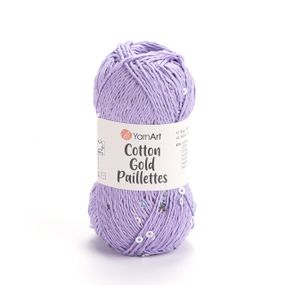 Yarnart COTTON GOLD PAILLETTES No 7103 Котон Голд Пайєтка бежевий Пряжа бавовна з паєткою, нитки для в'язання 7116