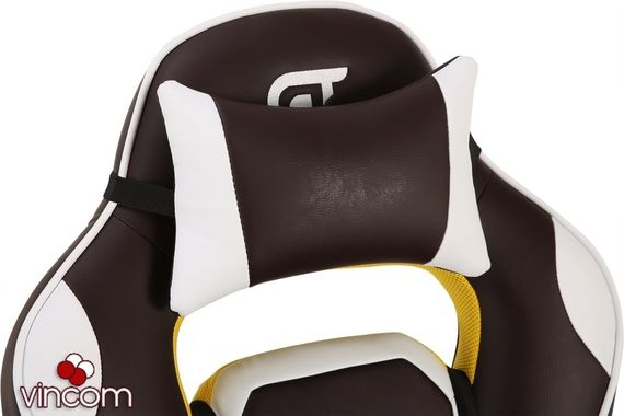 Кресло геймерское GT RACER X-2748 DARK BROWNWHITE Кресло GT RACER X-2748 DARK BROWNWHITE | Зображення 5