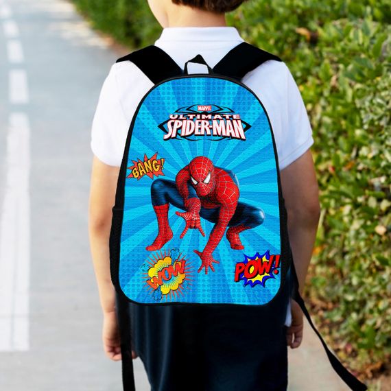 Рюкзак дитячий людина павук, спайдермен "Spiderman" 34х27см, міський ранець для хлопчика з принтом (00393)