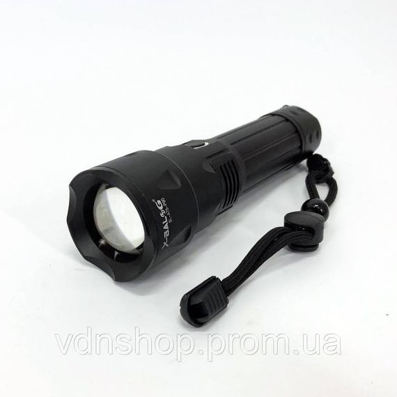 Ліхтарик потужний акумуляторний для дому Bailong, Тактичний ручний ліхтар для зсу, Ліхтар водозахищений UZ-48 | Зображення 5
