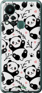 Чохол на Infinix Hot 11S Панди "4318u-2757-2448"