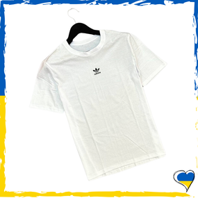 Футболка Adidas унісекс. Футболка Адідас чоловіча та жіноча. Білий. S-2Xl