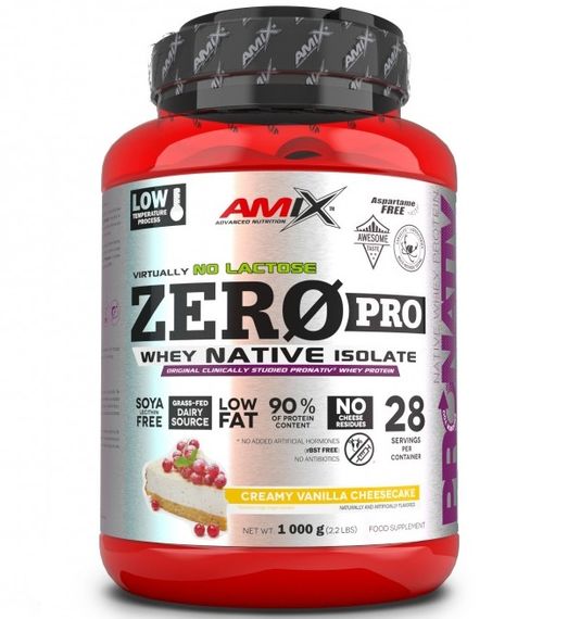 Протеин Amix Nutrition ZeroPro Protein 1000 g /29 servings/ Creamy Vanilla Cheescake