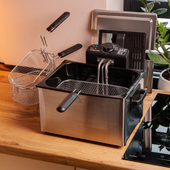 Фритюрниця Sokany WJ801 електрична на 5 літрів, професійна | Зображення 5