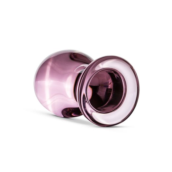 Рожева анальна пробка зі скла Gildo Pink Glass Buttplug No. 27 | Зображення 1