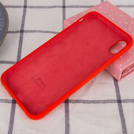 Чохол Silicone Case Full Protective (AA) для Apple iPhone X / XS (5.8") Червоний / Red | Зображення 2