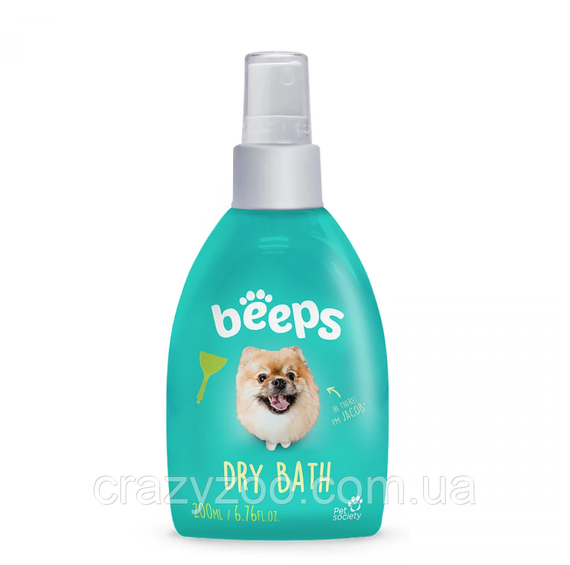 Сухий шампунь для собак Beeps Dry Bath з ароматом дині 200 мл 7898574024484