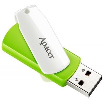 USB флеш накопичувач Apacer 64GB AH335 Green USB 2.0 (AP64GAH335G-1) | Зображення 2