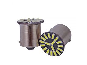 Светодиодная лампа AllLight T25 18 диодов 4014 BA15S 12V WHITE