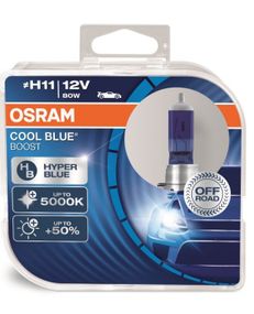 Лампа H11 OSRAM 12V 75W PGJ19-2 COOL BLUE BOOST 62211CBB-HCB-DUO