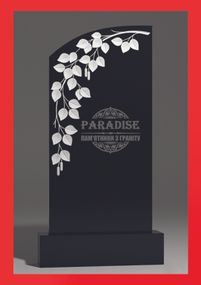 Одинарный эксклюзивный фрезерный памятник из гранита