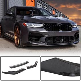 Накладка на передній бампер Lip V1 (для M5 F90 2020-2024, Карбон) для BMW 5 серія G30/31 рр