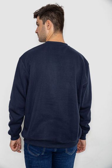 Батник чоловічий на флісі, колір темно-синій, 244R2556 | Зображення 3