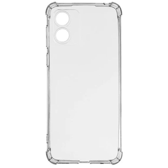 TPU чохол GETMAN Ease logo посилені кути Full Camera для Motorola Moto E13 Безбарвний (прозорий) | Зображення 1