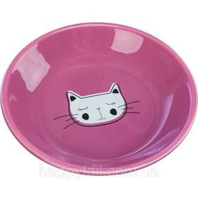 Миска Trixie для котів пласка керамічна 0,2 л діаметр 14 см
