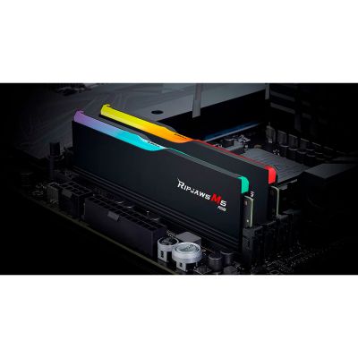 Модуль памяти для компьютера DDR5 32GB (2x16GB) 6400 MHz Ripjaws M5 RGB Matte Black G.Skill (F5-6400J3648F16GX2-RM5RK) | Зображення 3