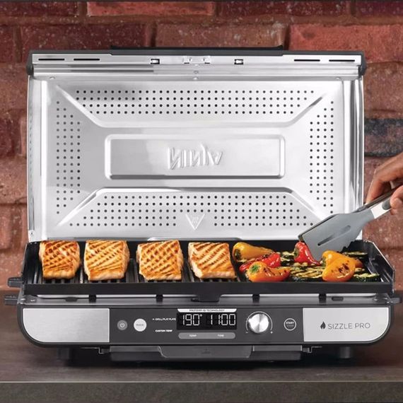 Електрогриль NINJA Sizzle Pro XL GX101EU 1790 Вт сріблястий | Зображення 1