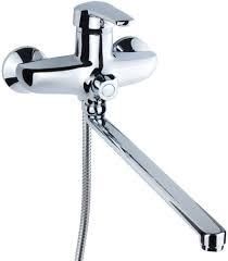 Змішувач HM d40мм для ванної гусак прямий 350мм дивертор вбуд.картрідж Aquatica