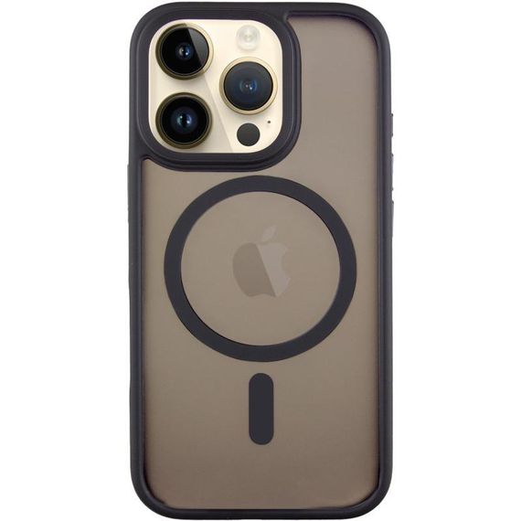 TPU+PC чехол Metal Buttons with MagSafe для Apple iPhone 16 Pro (6.3") Черный