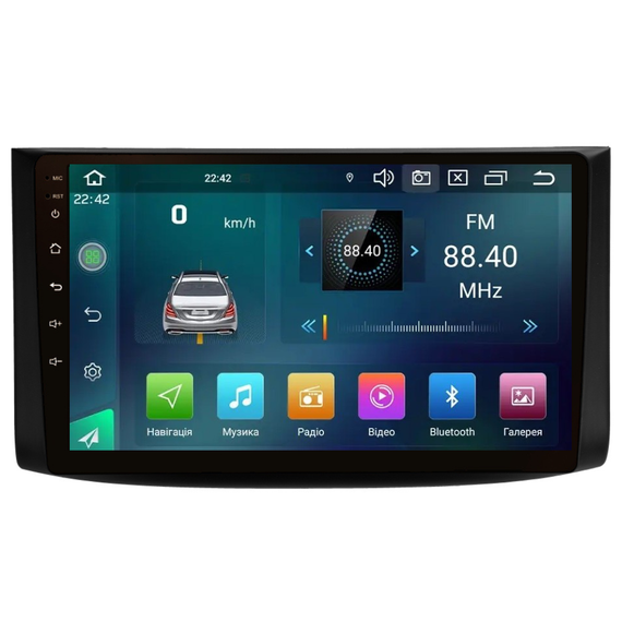 Штатна магнітола Cyclone C9 CPL GSM. 2+32GB. CARPLAY. 4G Chevrolet Aveo 2007-2011