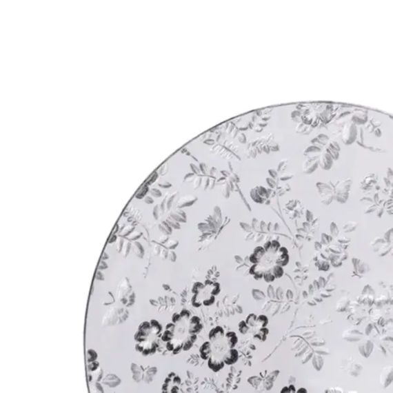 Килимок для сервірування столу Flowers 38 см, срібло HP-36327-12G | Зображення 1